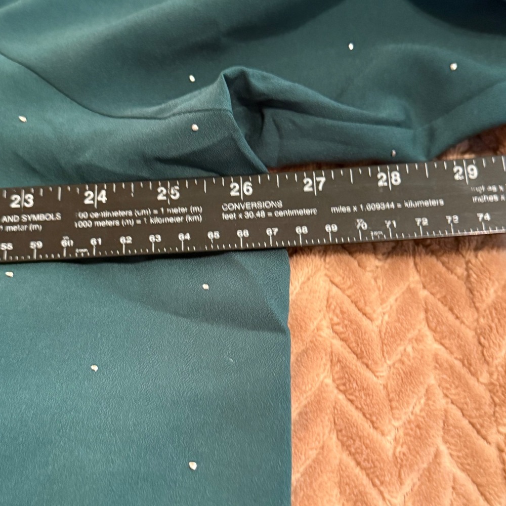 Lane Bryant Green Tie Neck Micro Dot Blouse Long Sleeve Top Womens 18/20 Y2K - Picture 4 of 8